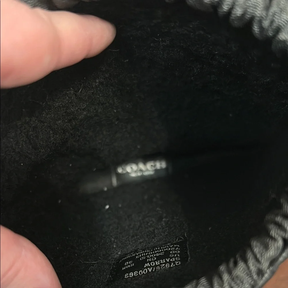 Coach New York Samara Aniline Black Winter Boots - Picture 14 of 14